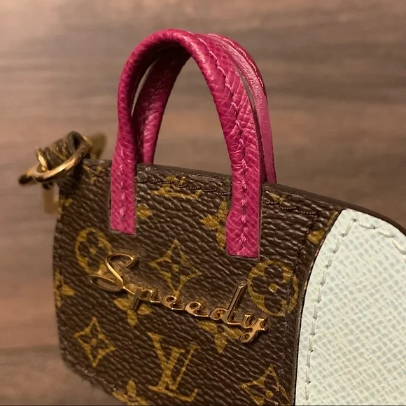 ❌SOLD❌ Louis Vuitton Monogram Porte Cles BB Speedy Key Ring Bag Charm - Picture 5 of 6